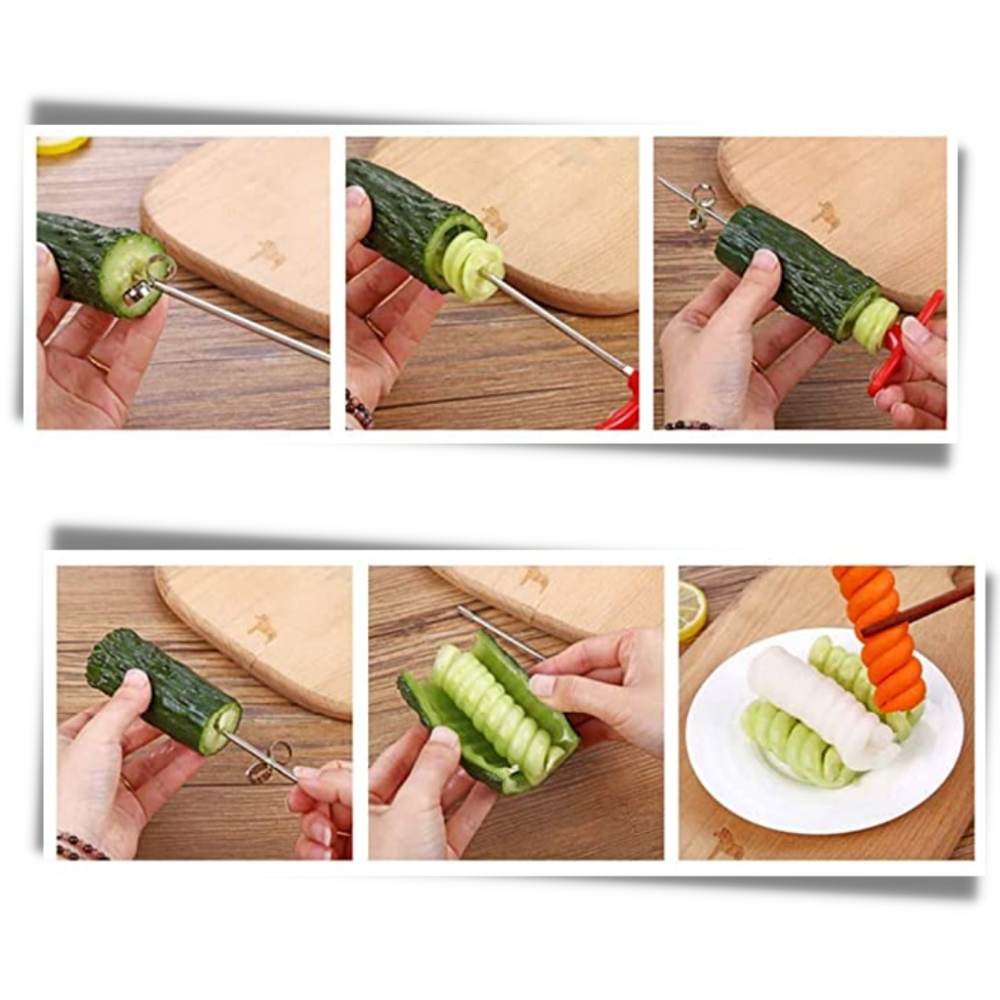 Vegetable Spiral Cutter Tool - Easy To Use -