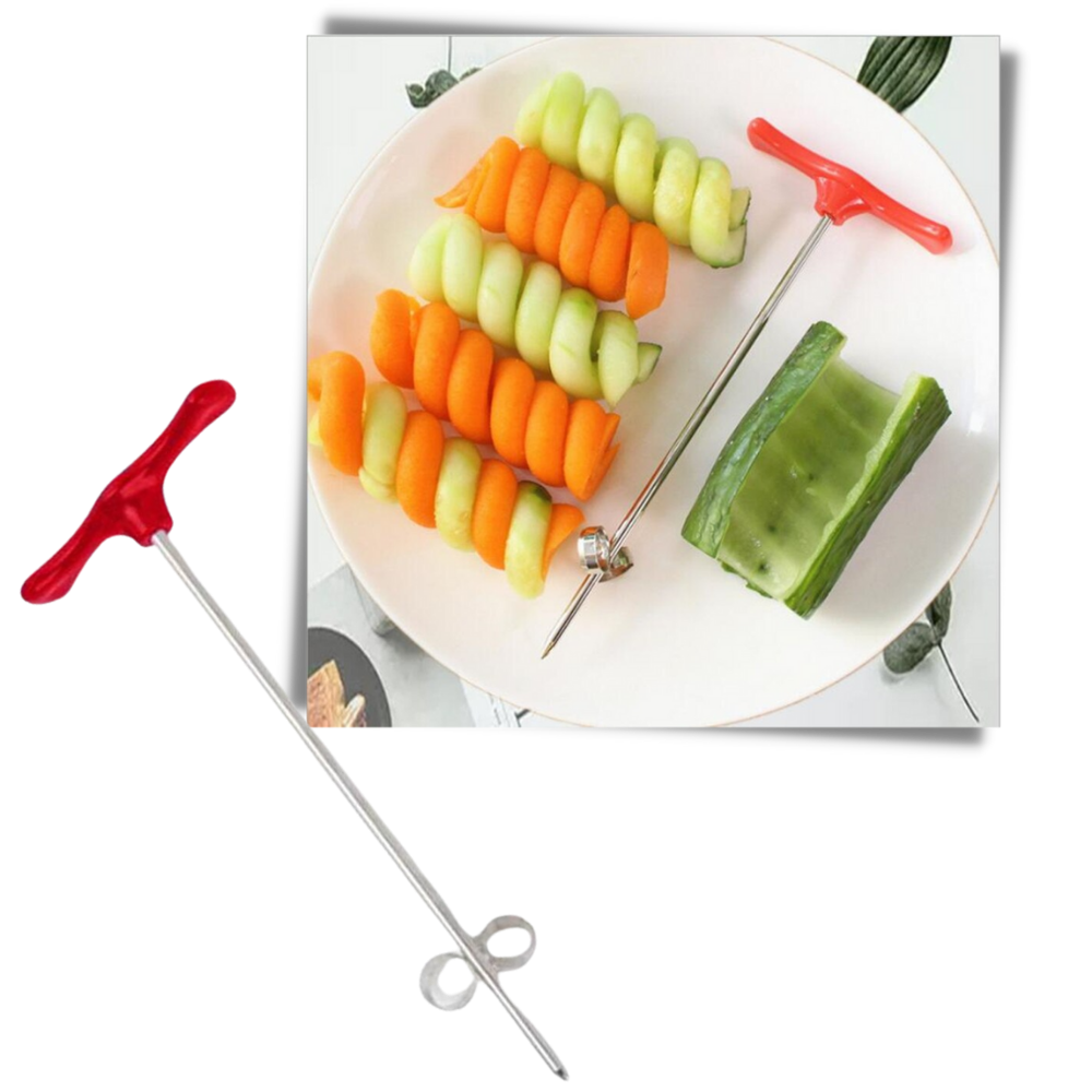 Vegetable Spiral Cutter Tool - Unique Cutting Results -