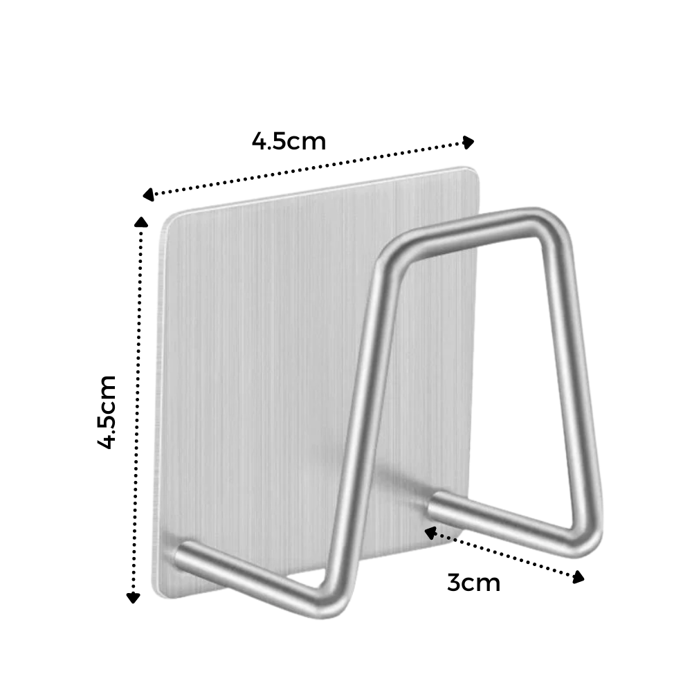Pack of 2 Stainless Steel Sponge Holders - Dimensions -