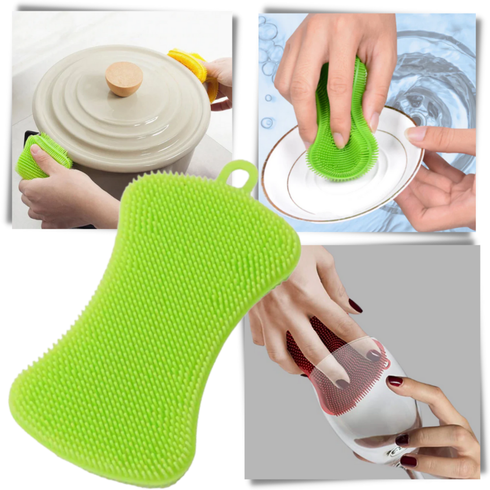 silicone kitchen sponge | anti-bacterial silicone sponge | heat-resistant kitchen sponge - Ozerty