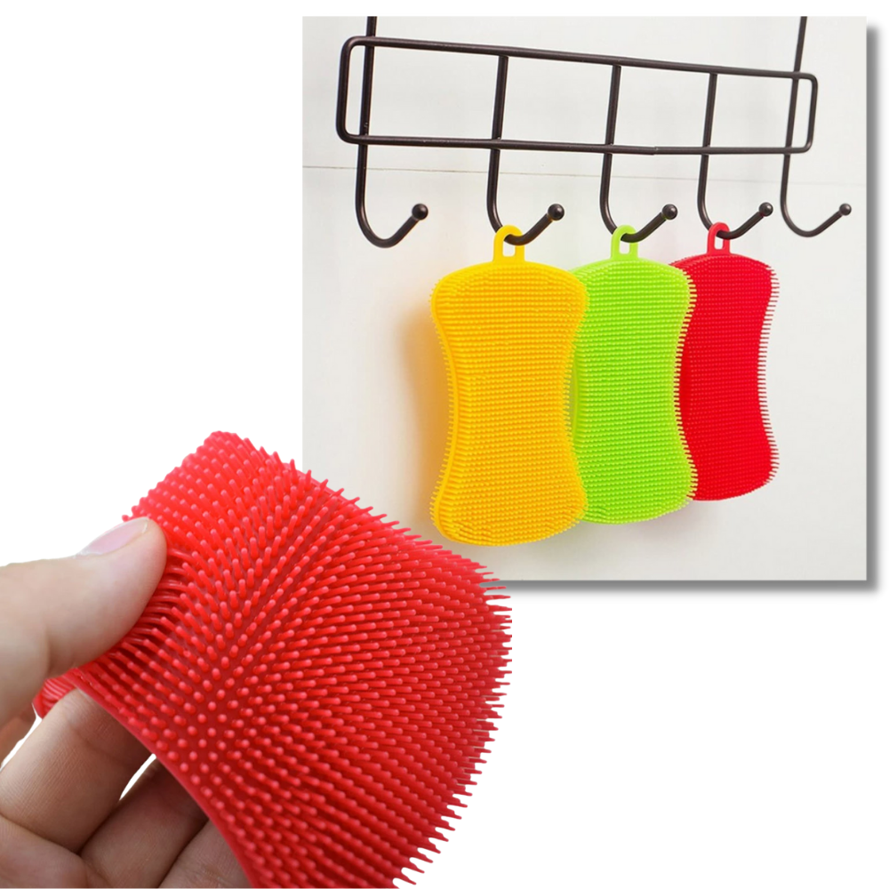 Silicone Kitchen Sponge - Practical Design - Ozerty