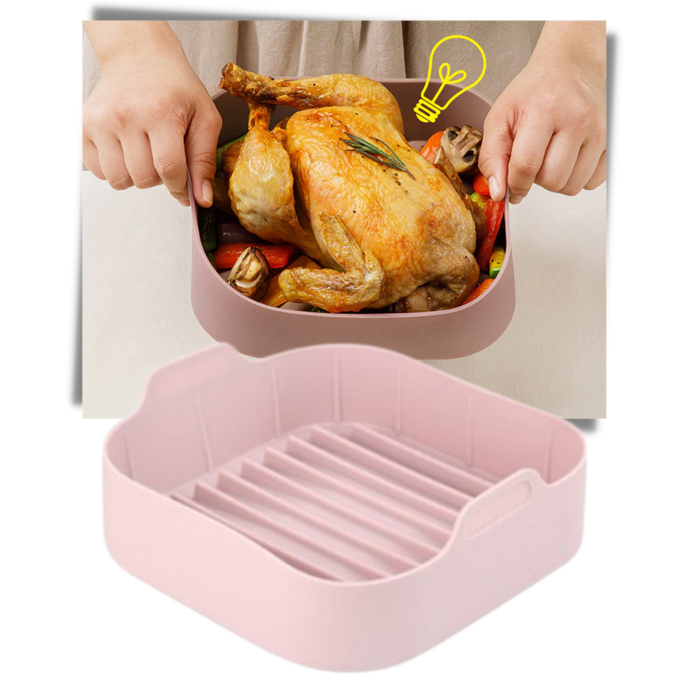 Eco-friendly Square Silicone Pan - Food Safe - 