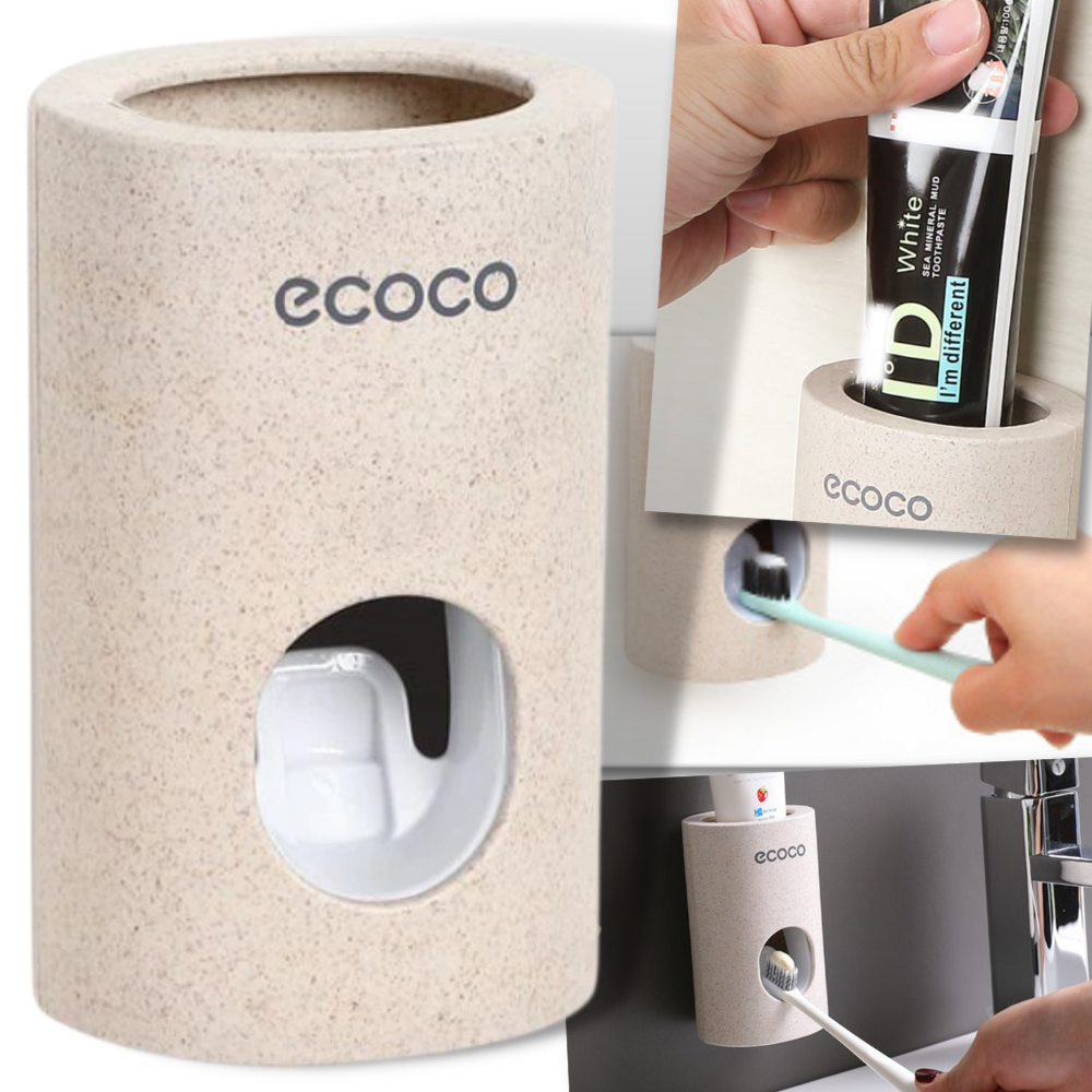 Vandtæt automatisk tandpastapresser - automatisk tandpasta dispenser holder - miljøvenlig tandpasta dispenser - Ozerty