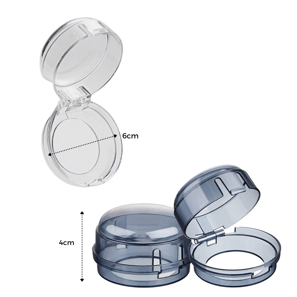 Set of Universal Kitchen Stove Knob Protectors - Dimensions - 