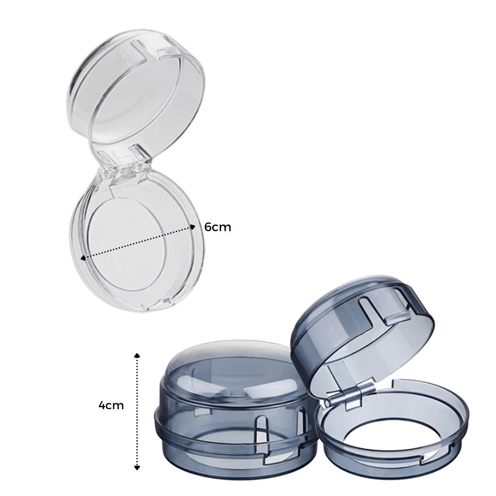 Sæt med universelle beskyttelsespuder til køkkenkomfurknapper - Dimensions - Ozerty