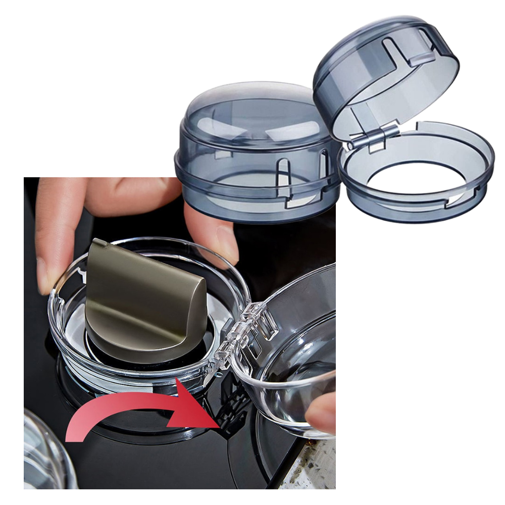 Set of Universal Kitchen Stove Knob Protectors - Easy To Use - 