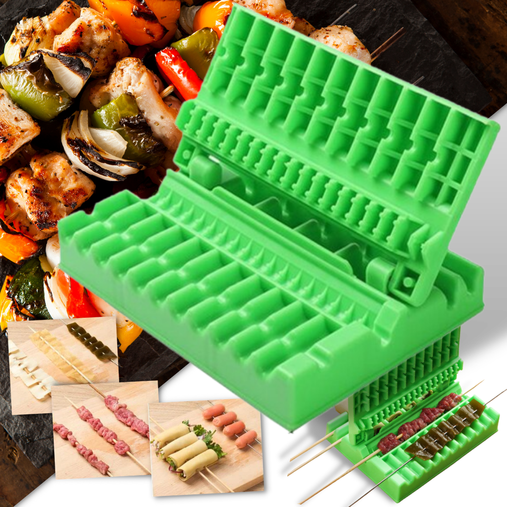 Kebab Maker - Multifunctional Skewer BBQ Maker - Multifunctional Manual Kebab Maker -