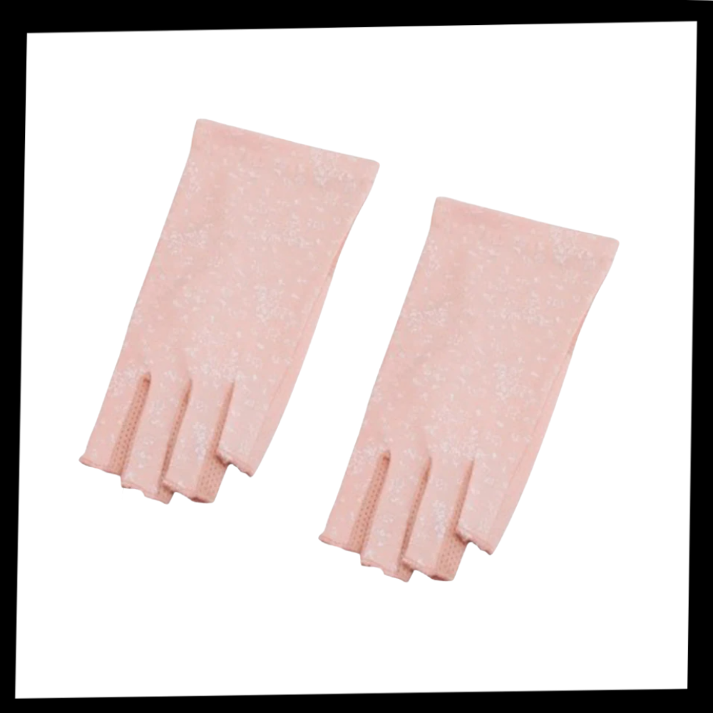 Stylish UV-Protective Cotton Gloves - Package -