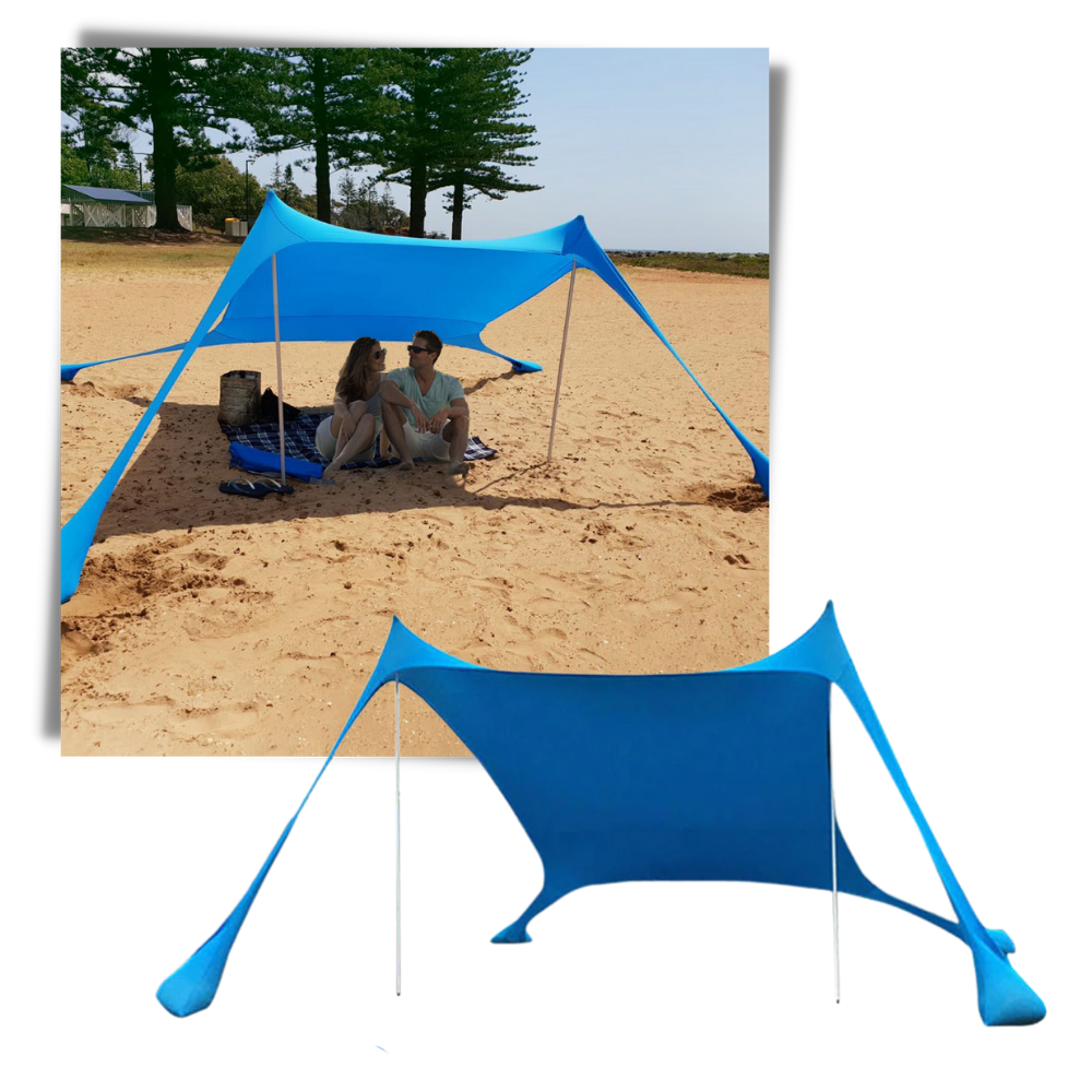 Lightweight Beach Shade Tent - Wide Capacity Design - 