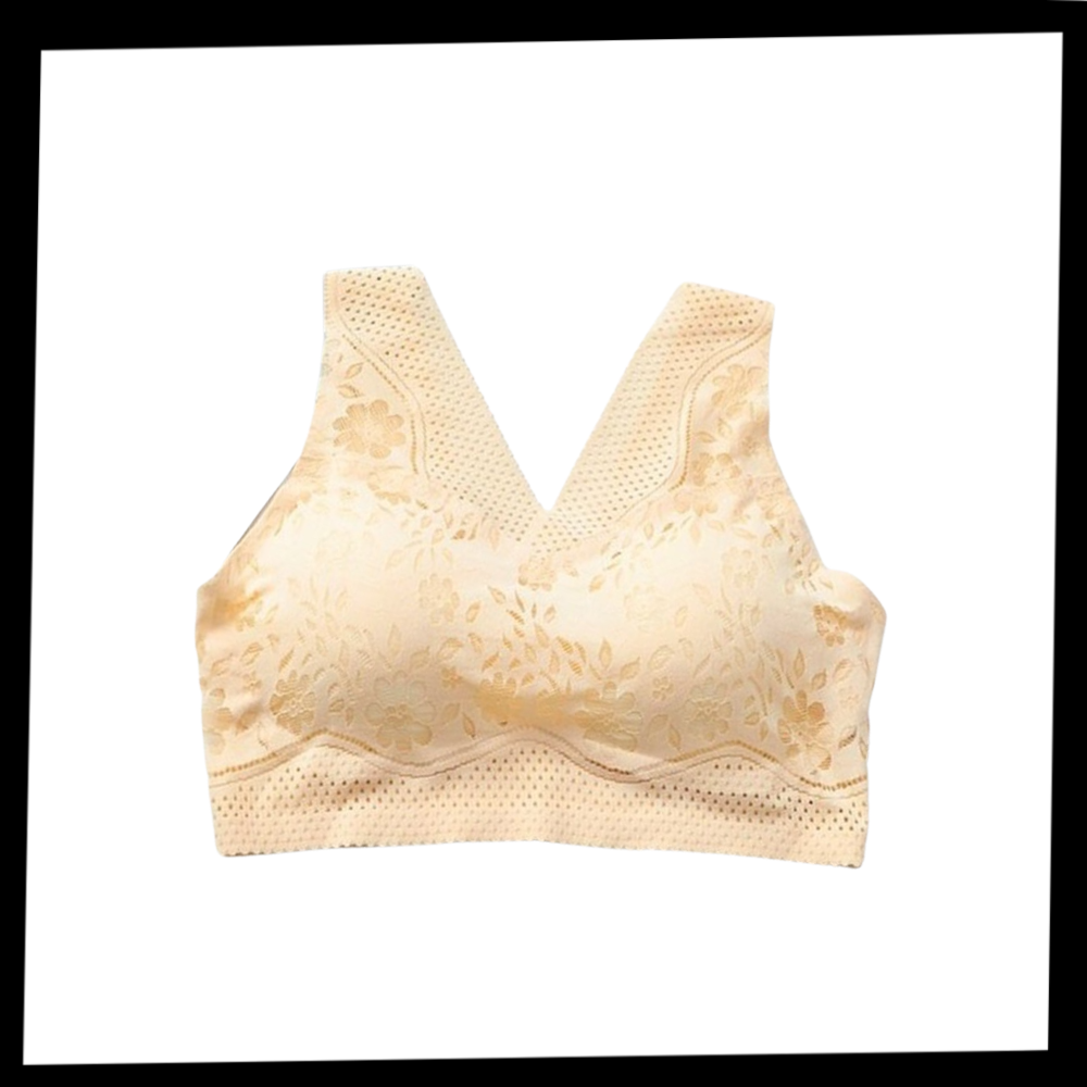 Soutien-gorge en dentelle respirant et sans couture - Contenu du produit - Ozerty