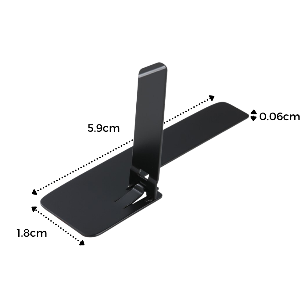 Ultra Thin Metal Phone Stand - Dimensions - 
