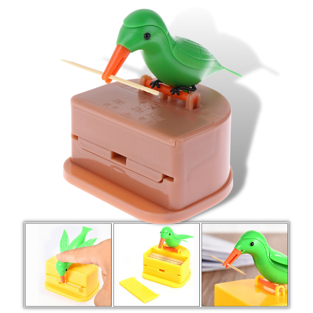 Cartoon Bird Toothpick Holder - Creative Toothpick Holder - Bird Toothpick Dispenser Box - 