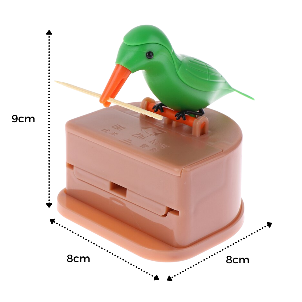 Bird Toothpick Dispenser Box - Dimensions - 