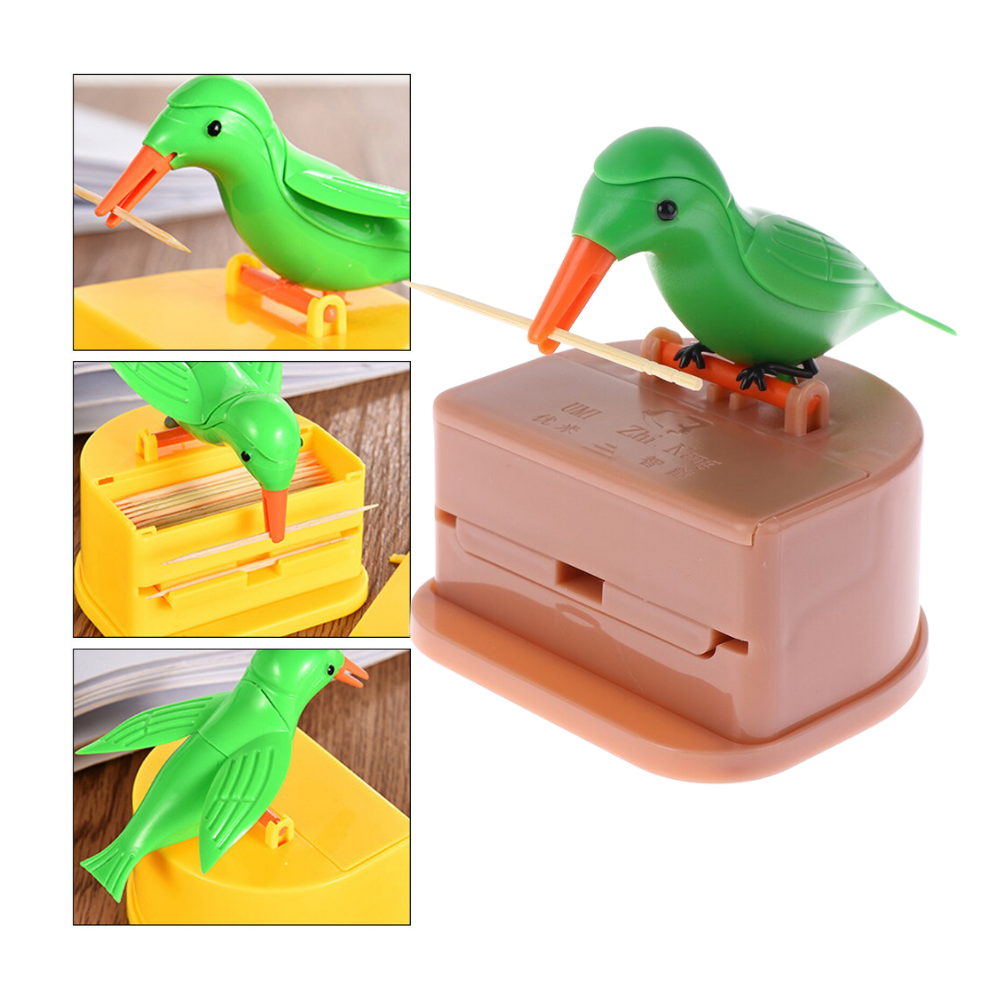 Bird Toothpick Dispenser Box - Easy To Use - 