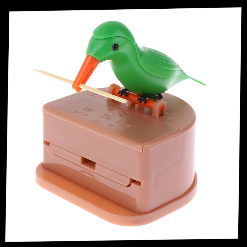 Bird Toothpick Dispenser Box - Package - 