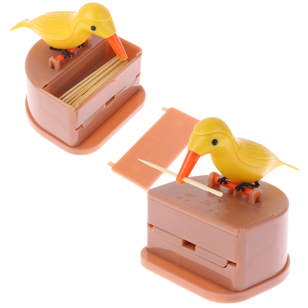 Bird Toothpick Dispenser Box - Perfect For Storing Toothpicks - 