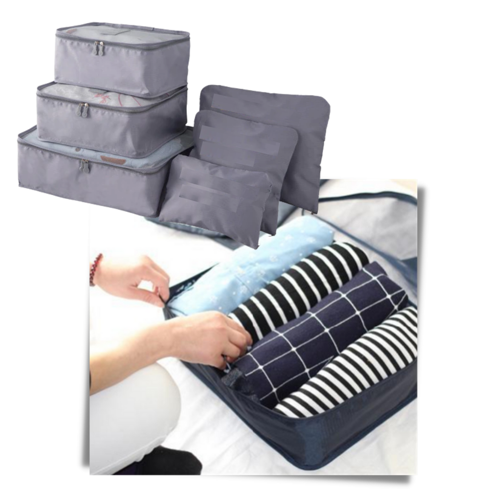 Set of 6 Small Suitcase Bags - Organize Your Luggage - Ozerty