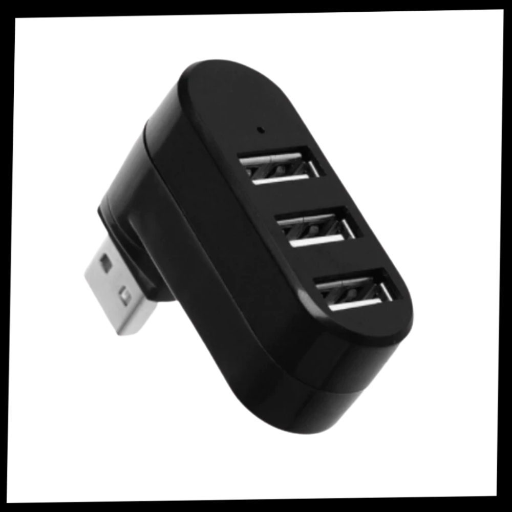 Multi-Port USB Rotating Adapter - Package - Oustiprix