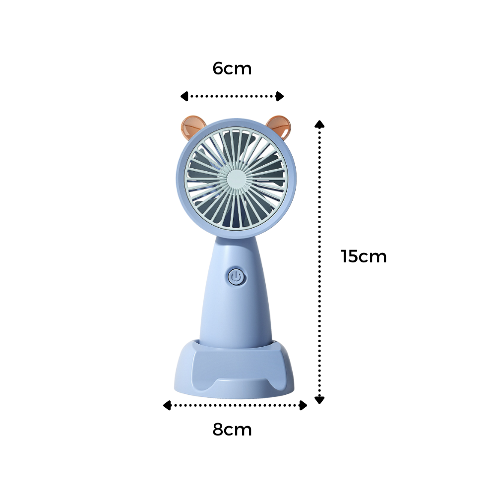 Mini ventilateur USB avec support pour téléphone - Caractéristiques techniques - Ozerty