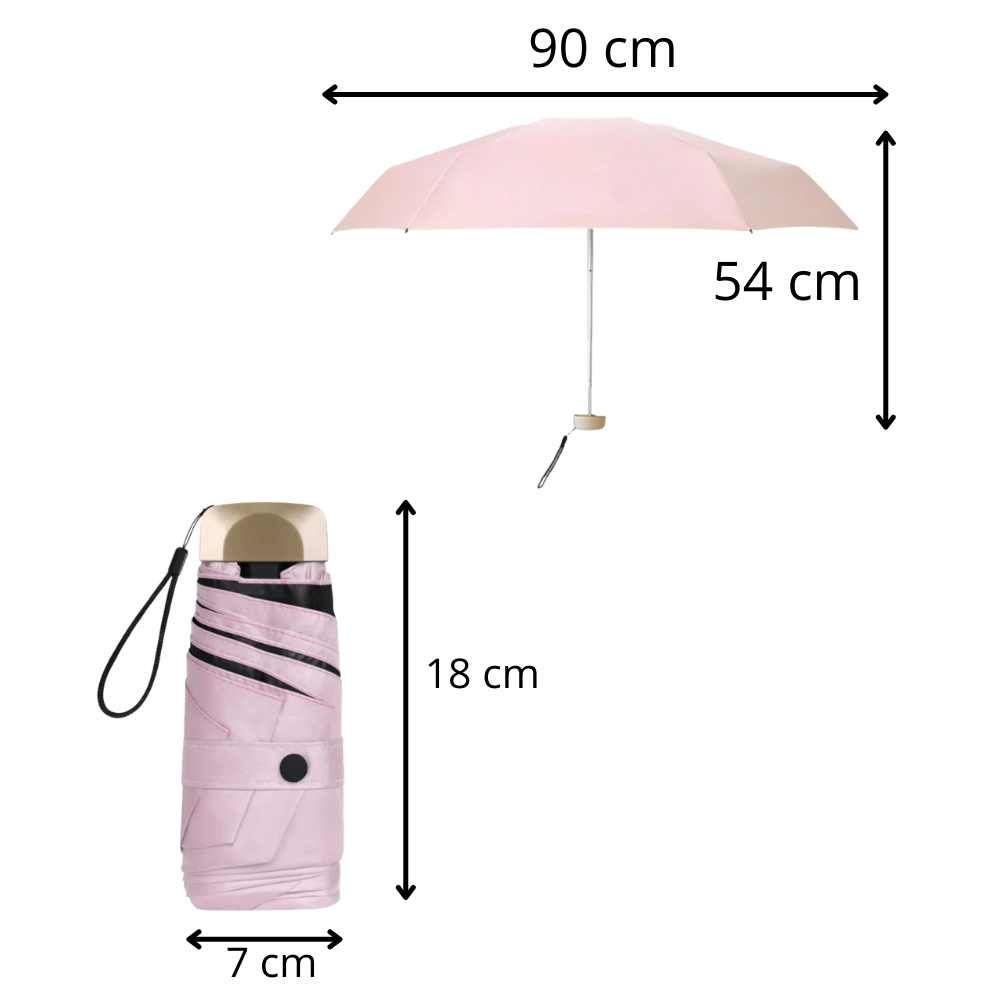 UV Protection Pocket Umbrella - Dimensions - Ozerty