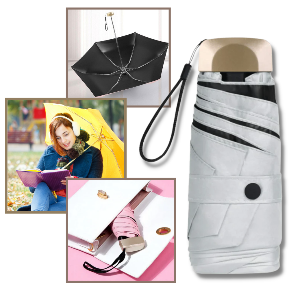 Ombrello di protezione dai raggi UV | ombrello tascabile | mini ombrello leggero UPF 50+ - Ozerty