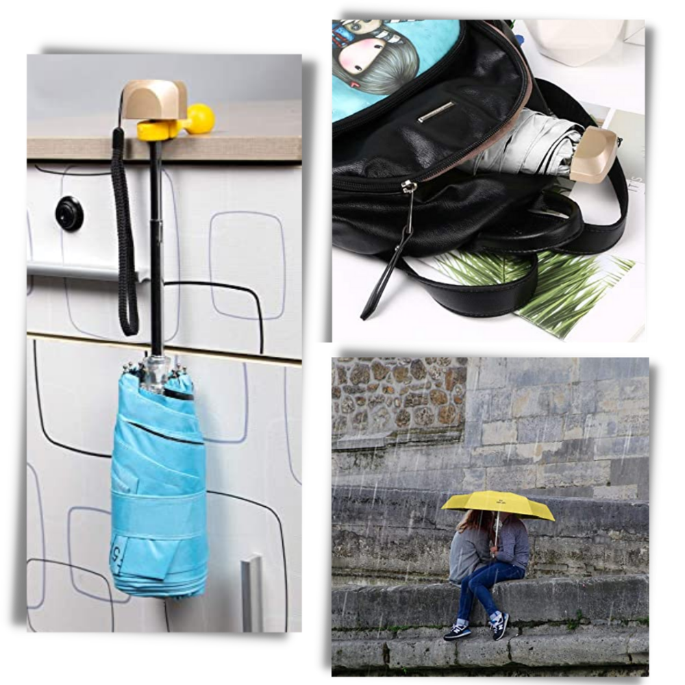 Mini paraply med UV-skydd - Multi-funktioner - Ozerty