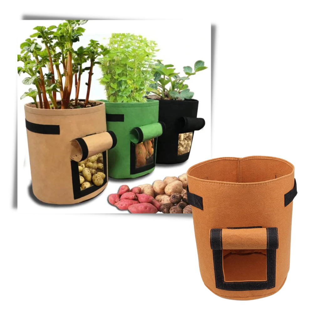 Vegetable Planter Fabric Pouch - Efficient Planting - 