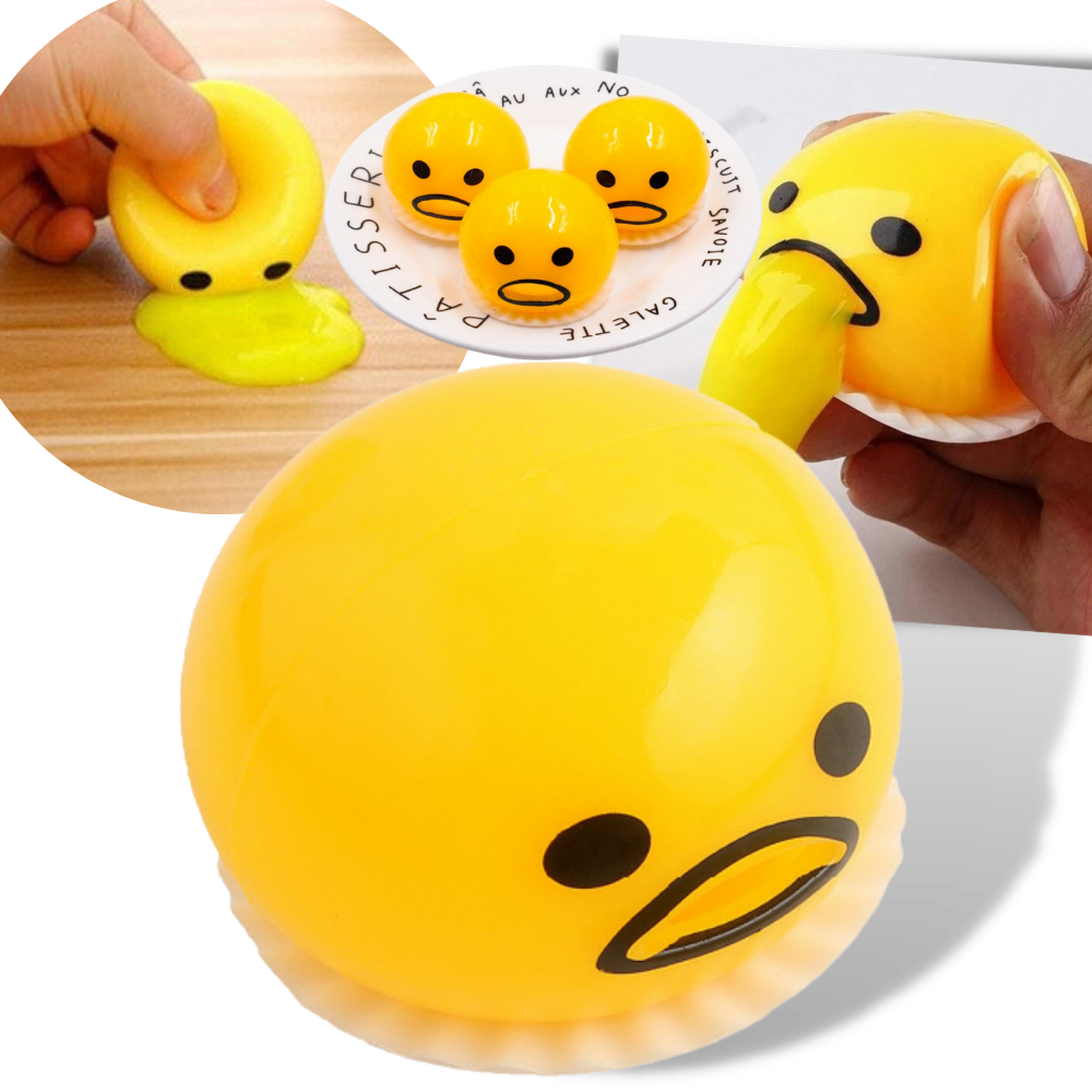 Slime Eating Monster Toy | Halloween Vomiting Egg for Kids | Funny Stress Ball - 