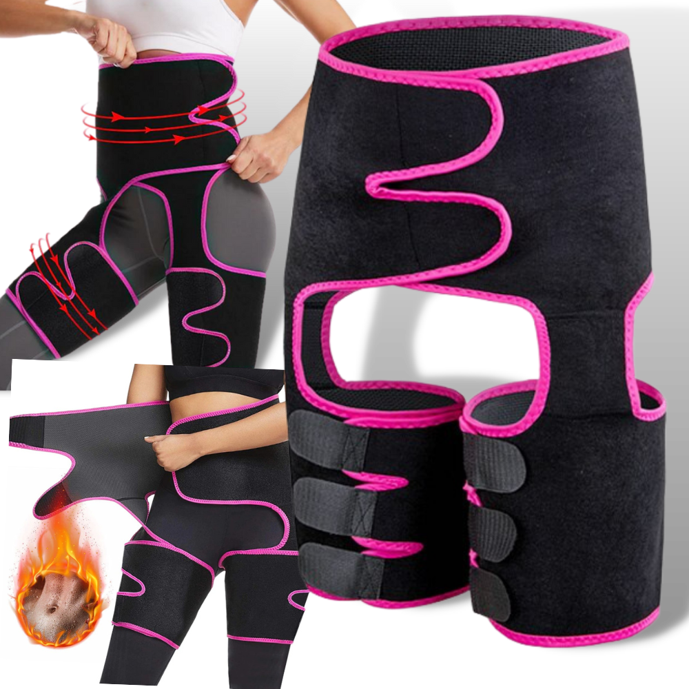 Waist Slimming Muscle Belt - Body 3-in-1 Fitness Belt Waist Thigh Trimmer - Women's Waist Trimmer - 