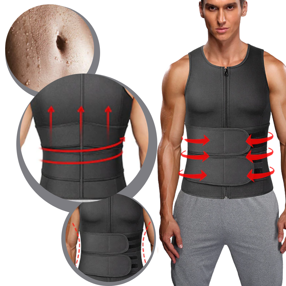 Men’s Sauna Waist Trainer - Multifunctional - 