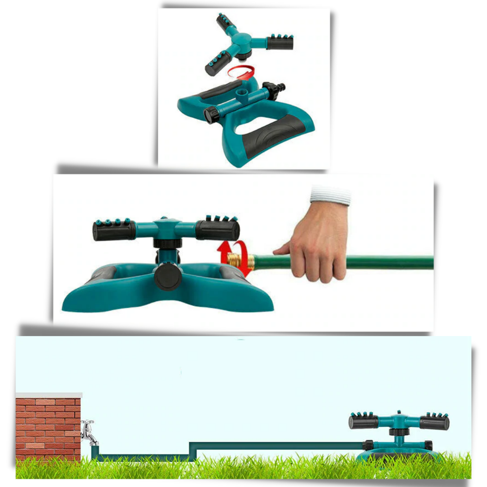 Adjustable 360° Sprinkler Head - Easy to Install -