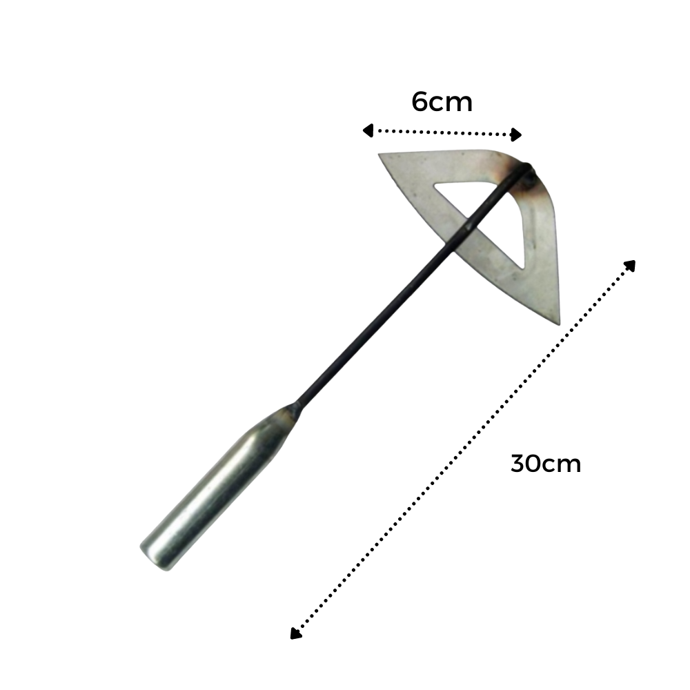 Steel Handheld Hollow Hoe - Dimensions - 