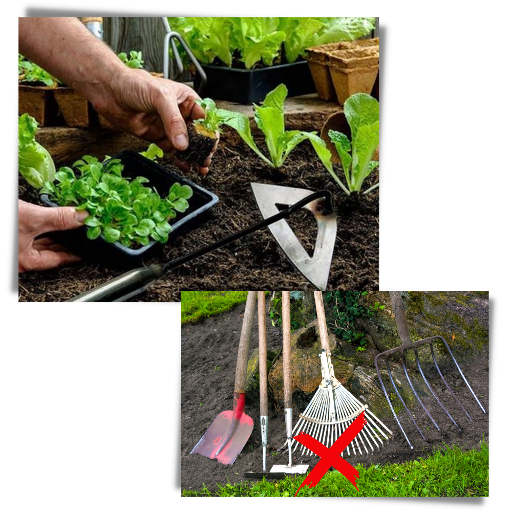 Steel Handheld Hollow Hoe - Multifunctional Design - 