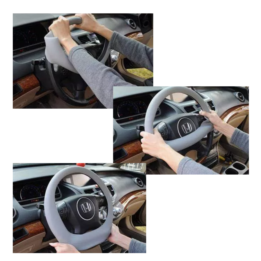 Silicone Steering Wheel Cover - Easy To Install -