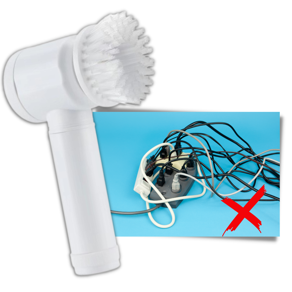 Hand-held Electric Cleaning Brush - Wireless Build -