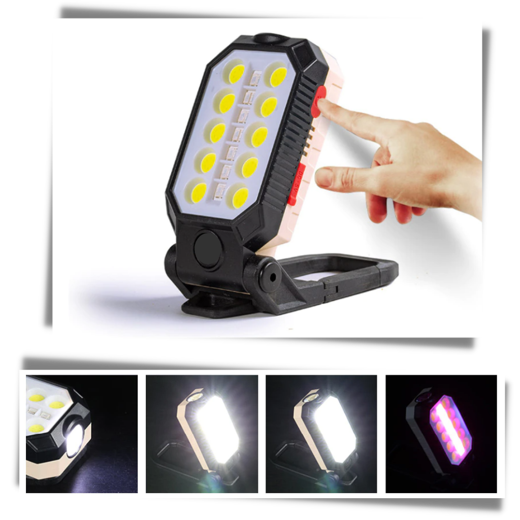 Adjustable Waterproof LED Flashlight - Different Lighting Modes -