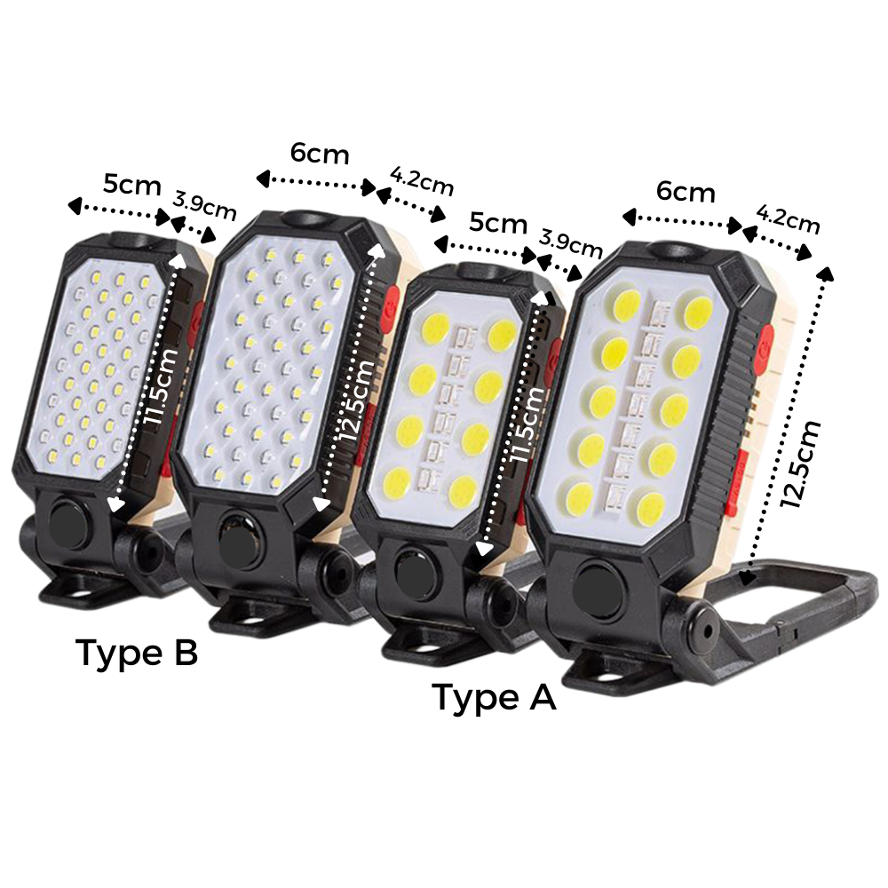Adjustable Waterproof LED Flashlight - Dimensions -