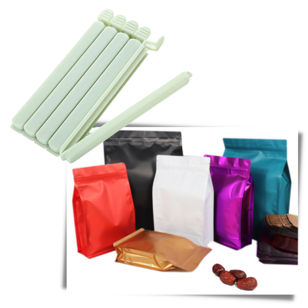 Pack of 15 Food Packet Sealing Clips - Perfect For Different Bag and Packet Types - 