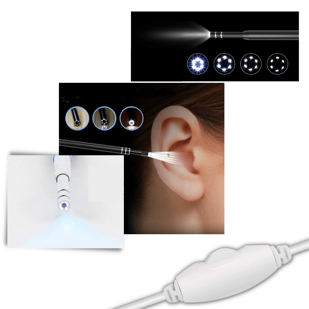 3 in 1 Ear Camera - Adjustable LED Lights - 