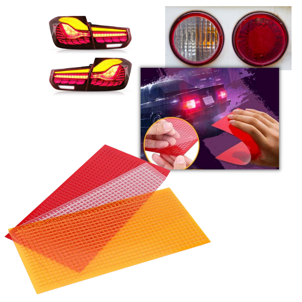 Tail light repair film │ Auto lens repair kit │ Car tail light tools - 