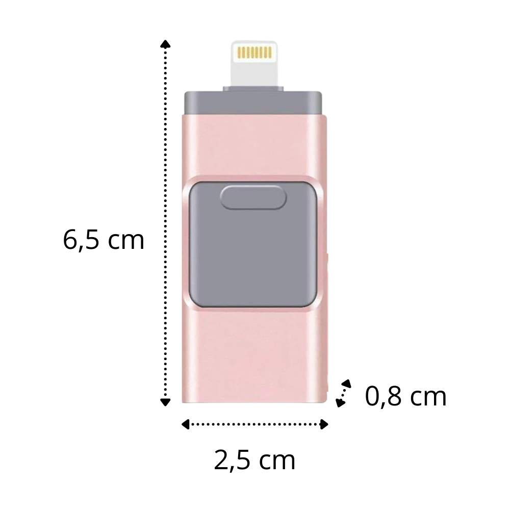 4 i 1 USB-minne - Dimensions - Ozerty