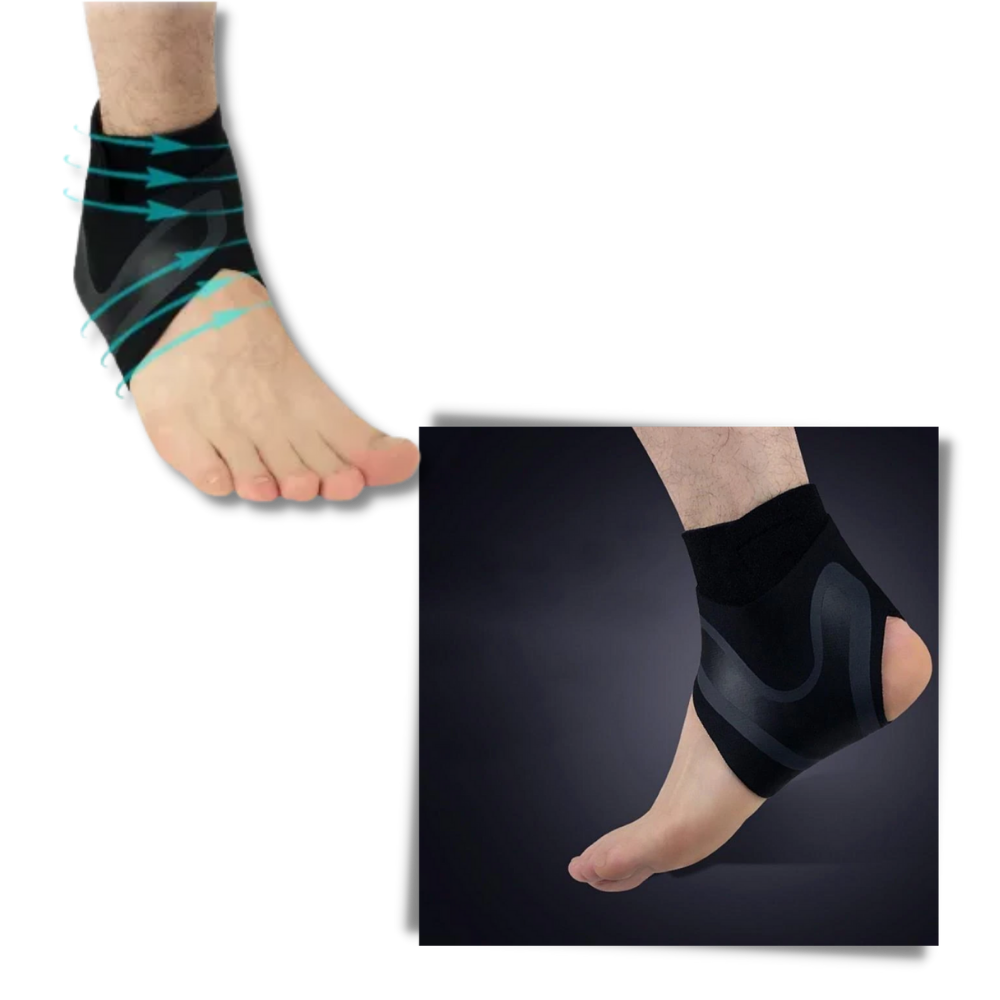 Breathable Elastic Ankle Support - Relieves Ankle Pain - Ozerty