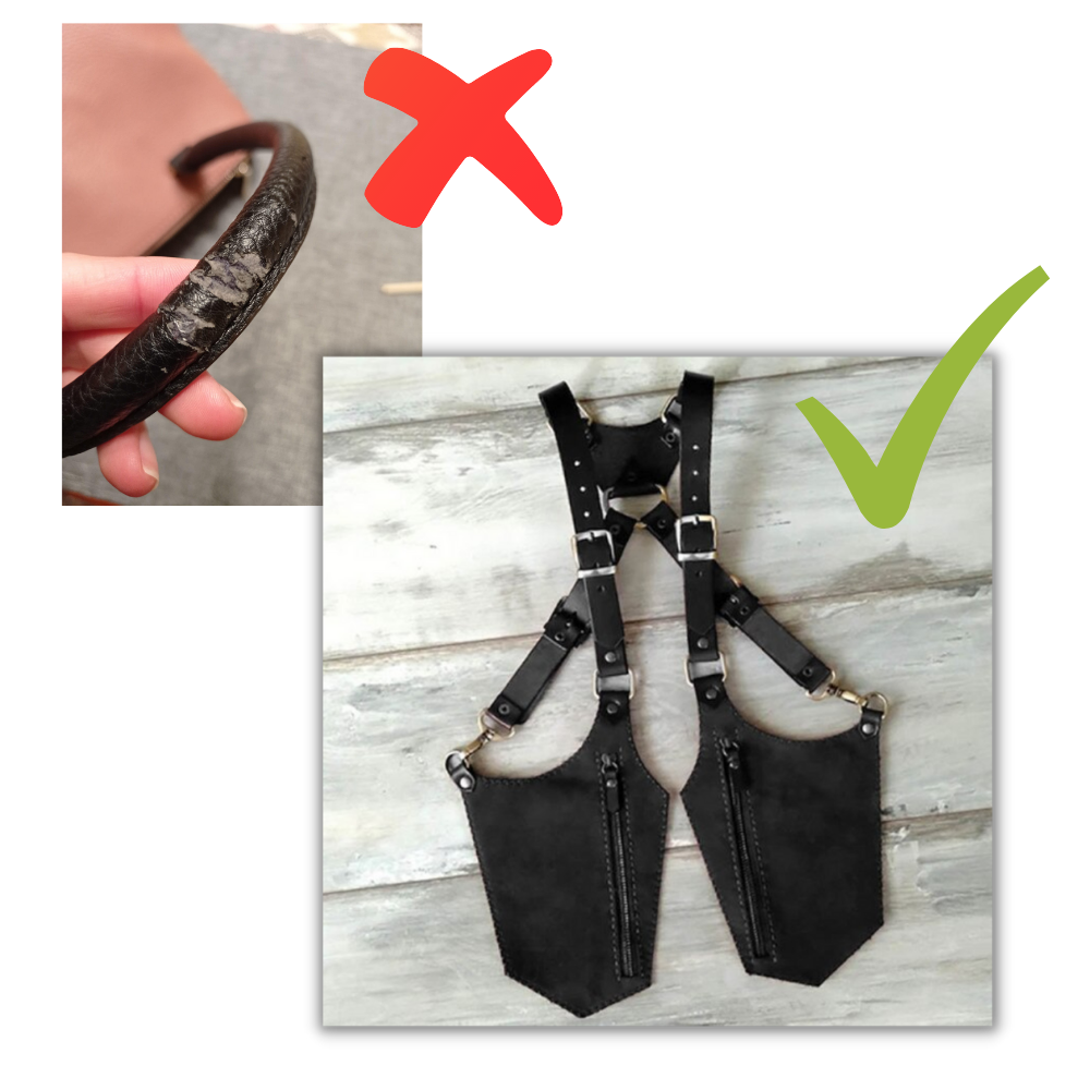 Snatch-sikre vintage taske - Fremstillet med kvalitetsmaterialer - Ozerty