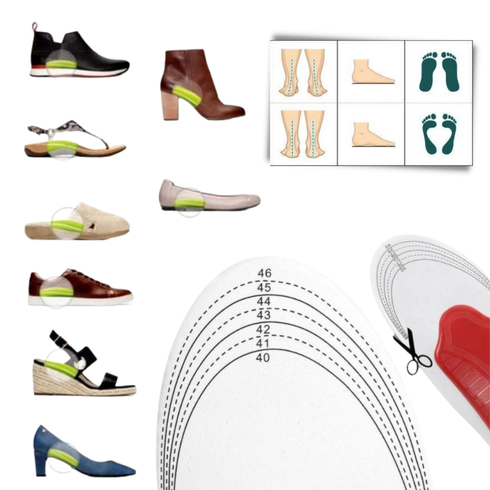 firm arch support insoles, shoe inserts, heel cushioning