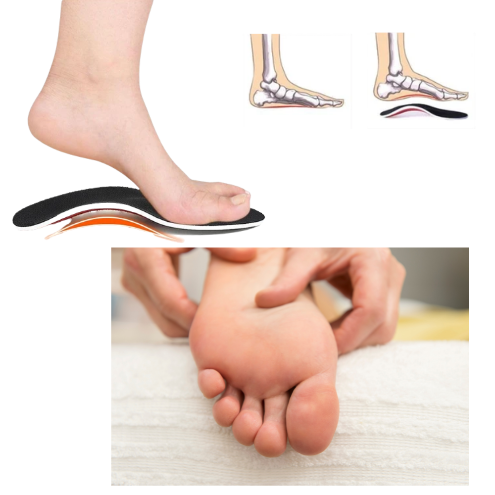 1 Paire de semelles orthopédiques fermes pour pieds plats - Soutiennent vos arches - Ozerty