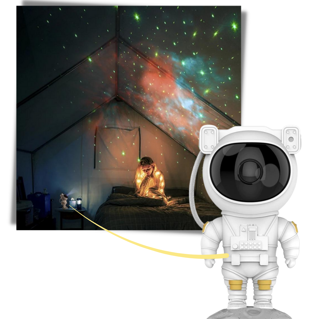 Astronaut Projector Night Lamp - Colourful HD projection -