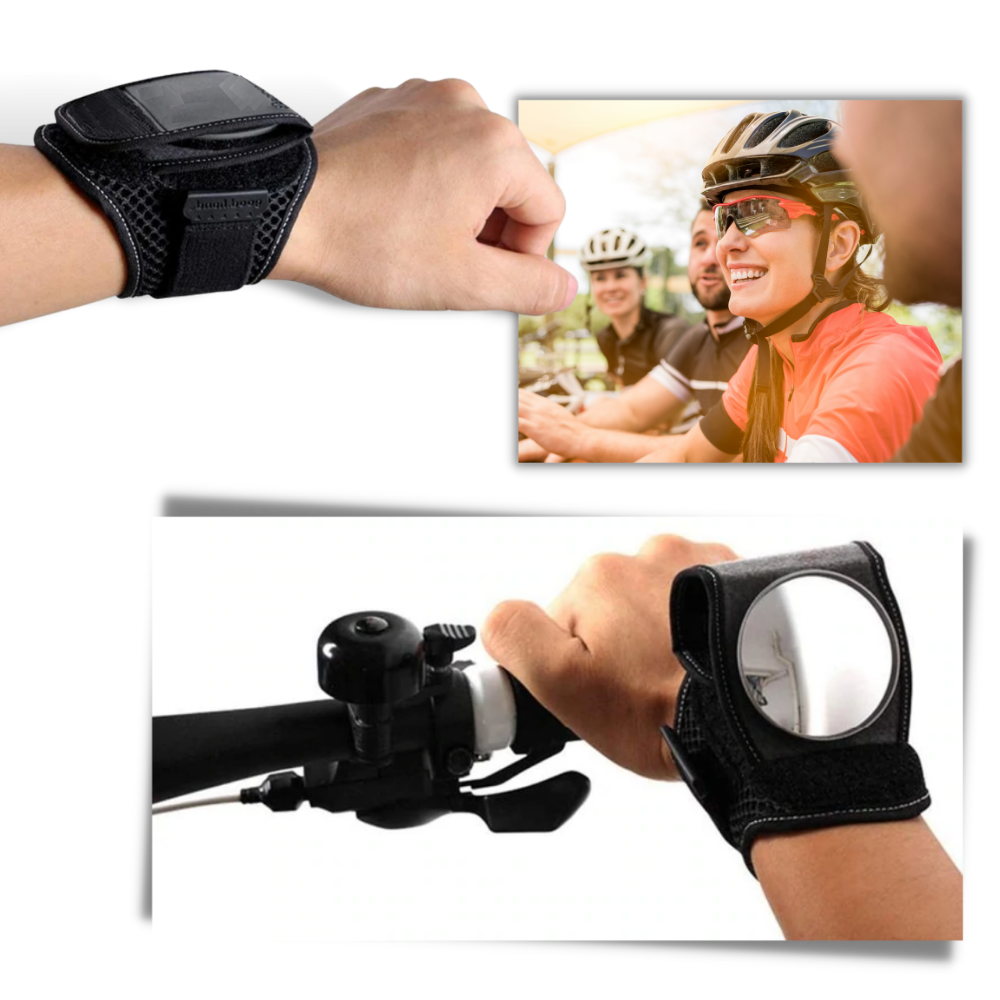 Backspegel på handled för cykling - Lätt och bekväm att ha på sig - Ozerty