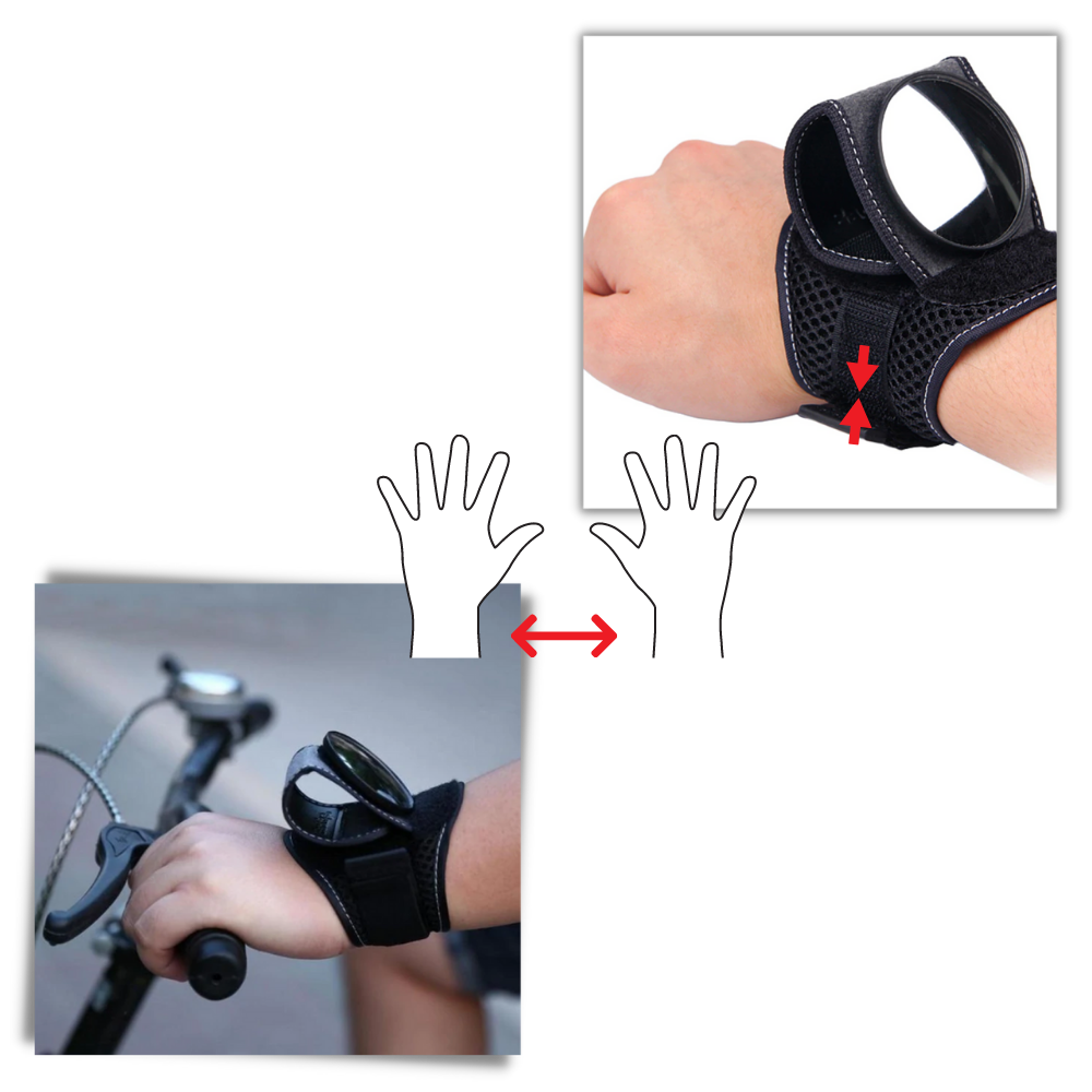 Rétroviseur de poignet pour bicyclette - Pratique à utiliser - Ozerty