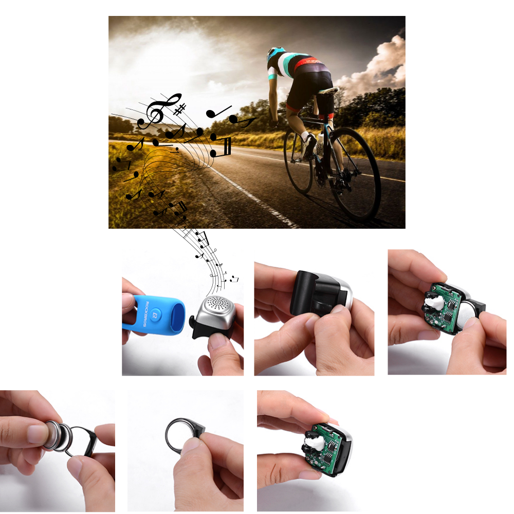 Silicone Waterproof Bike Horn - Three Ringtones - 