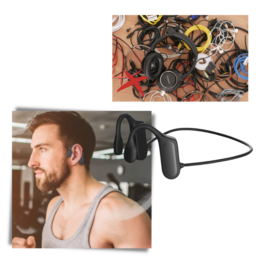 Bone Conduction Headphones - Wireless Design -